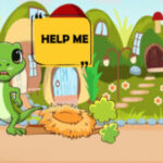 Lizard Searching the Stolen Eggs