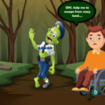 Scary Land Disabled Boy Escape